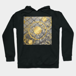 Geometric Golden Circle Abstract Hoodie